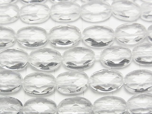Kristall AAA- facettierte Oval 12x8mm halbe oder 1 Strang Perlen (ca. 15 Zoll / 37 cm)