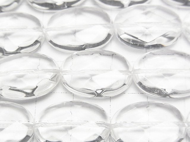 Kristall AAA Facettierte Oval 20 x 15 x 7 mm 1/4 oder 1 Strang Perlen (ca. 15 Zoll / 36 cm)