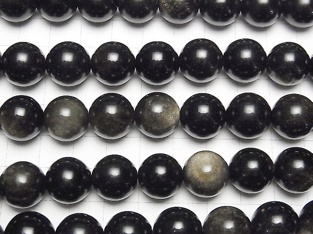 Goldene Obsidian AAA Rund 14mm halb oder 1Strang Perlen (ca. 14 Zoll / 36 cm)