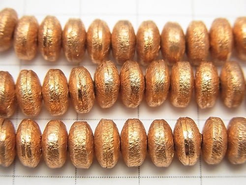 Copper Rondelle 7x7x4mm half or 1strand beads (aprx.7inch/18cm)