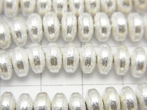 Copper Rondelle 7x7x4mm Silver half or 1strand beads (aprx.7inch/18cm)