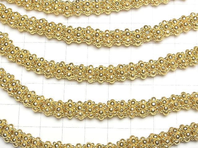 Copper Rondelle 7.5x7.5x5mm 18KGP half or 1strand beads (aprx.7inch/18cm)