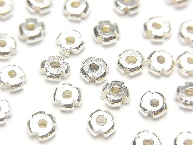 純銀扁珠 5x5x2公釐 2件