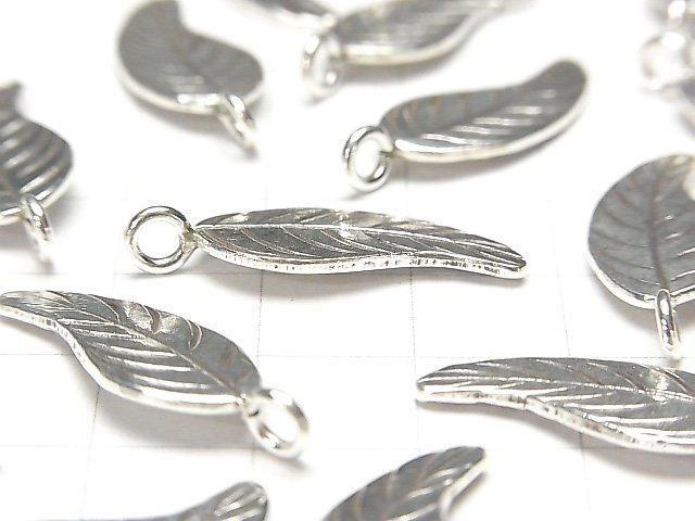 Karen 銀葉吊飾 26x10mm 1個