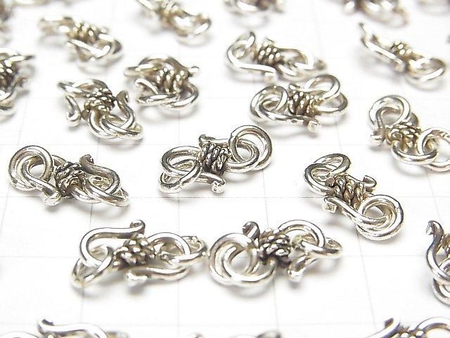 Anneau de jonction en argent Karen avec crochet en S 12x9mm 1pc