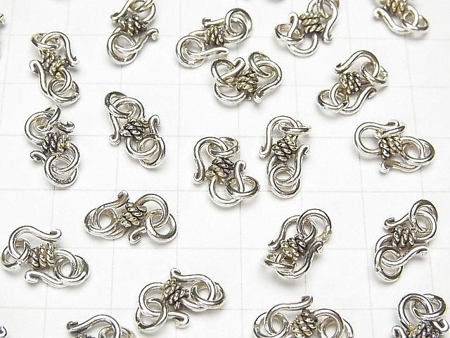 Anneau de jonction en argent Karen avec crochet en S 12x9mm 1pc