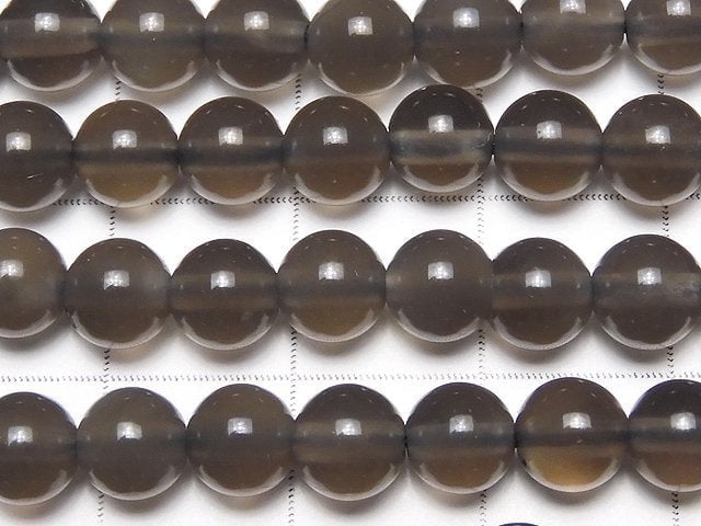 Mexikanischer schwarzer Eisobsidian AAA Rund 6mm 1 strang Perlen (ca. 15 Zoll / 37 cm)