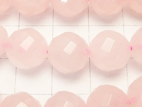 Rose Quartz Twist 72Faceted Round AA++10mm half or 1strand beads (aprx.15inch/38cm)