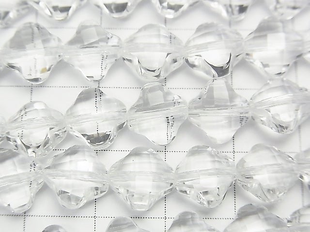 Hohe Qualität! Kristall AAA Blütenform 8x8x5mm 1/4 oder 1Strang Perlen (ca. 15 Zoll / 38 cm)