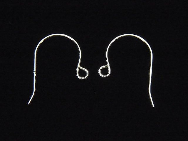925純銀耳勾 16x10mm 無電鍍 2對