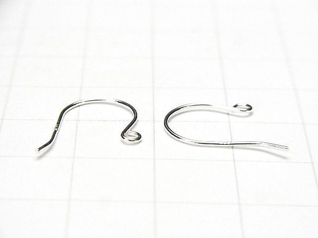 Silver925 Earwire 16x10mm No coating 2pairs