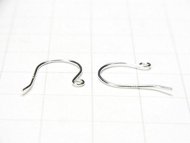 925純銀耳勾 16x10mm 無電鍍 2對