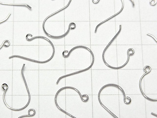 Silver925 Earwire 16x10mm Rhodium Plated 2pairs