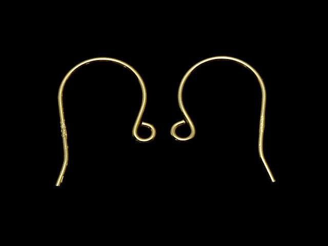 Silver925 Earwire 16x10mm 18KGP 2pairs