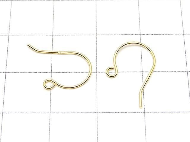 Silver925 Earwire 16x10mm 18KGP 2pairs
