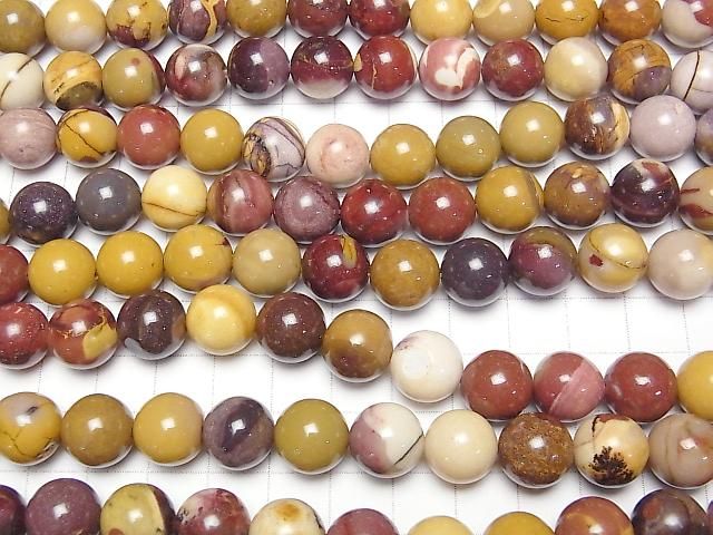 Mookaite Rund 12mm halb oder 1strang Perlen (ca. 14inch/34cm)