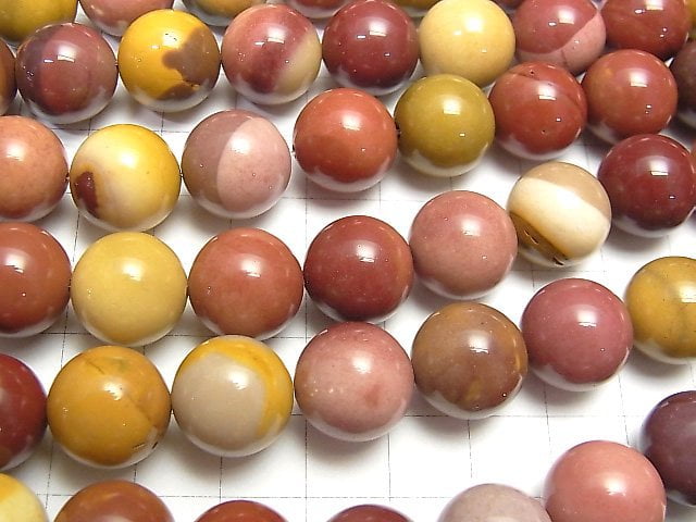 Mookaite Rund 14mm halb oder 1Strang Perlen (ca. 15 Zoll / 36 cm)