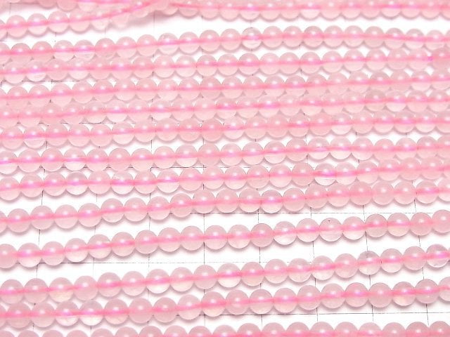 Rosenquarz Rund 4,5mm 1 Strang Perlen (ca. 15 Zoll / 37 cm)