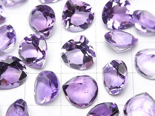 High Quality Amethyst AAA Loose stone Chestnut Faceted 10x10mm 3pcs