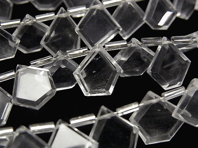 高品質水晶 AAA 隨形刻面珠一串(約5英寸/13公分)