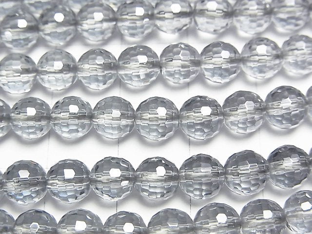 Silver flash crystal 128 Faceted Round 6 mm half or 1 strand beads (aprx.15 inch / 37 cm)