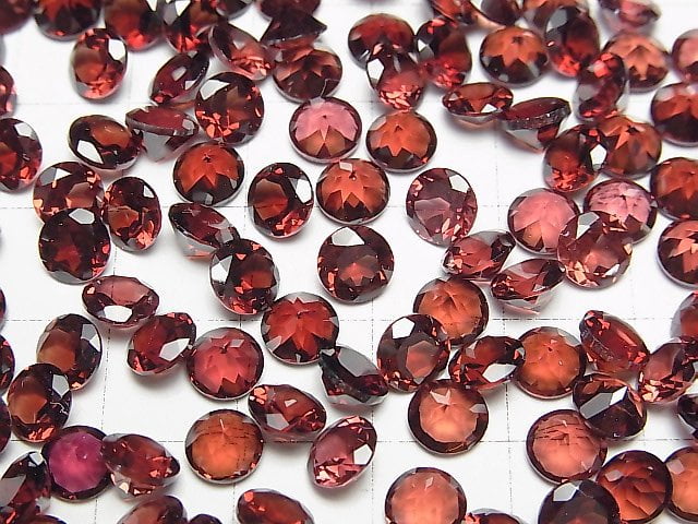Hochwertiger Granat AAA Unbohrt Brillant Schliff 6x6x3mm 5 Stück $6.79!