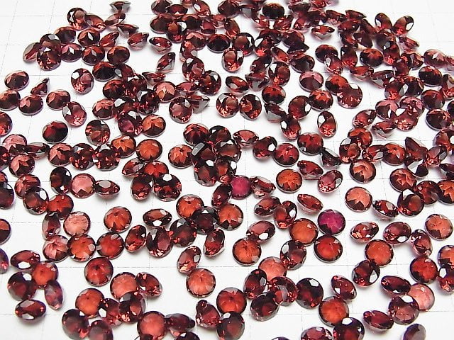 Hochwertiger Granat AAA Unbohrt Brillant Schliff 6x6x3mm 5 Stück $6.79!