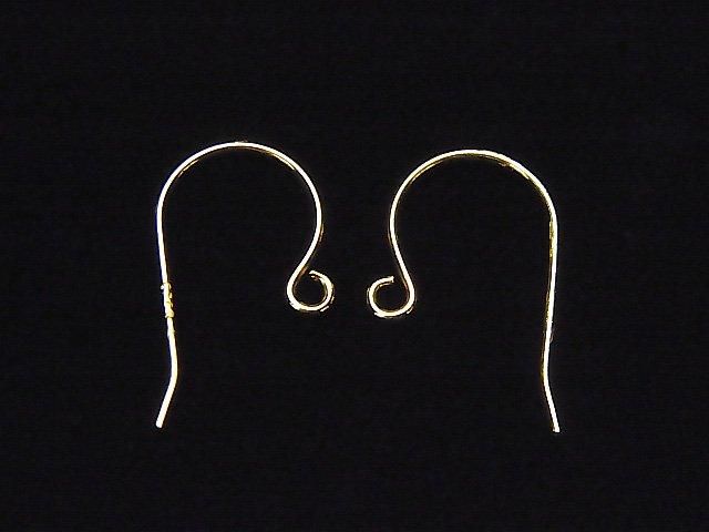 Silver925 Earwire 18x10mm 18KGP 2pairs