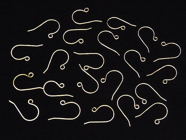 Silver925 Earwire 18x10mm 18KGP 2pairs