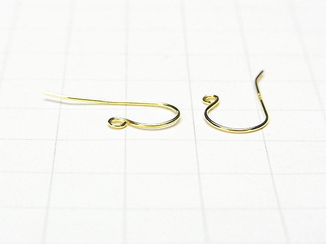 Silver925 Earwire 20x10mm 18KGP 2pairs