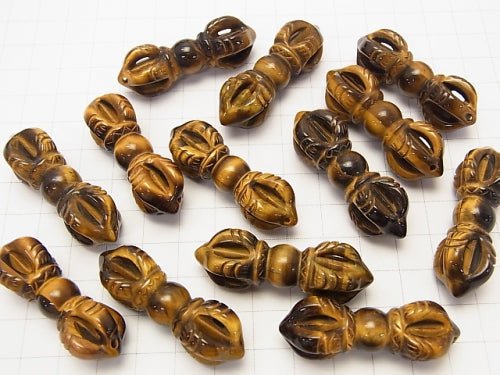 1 Stück 13,99 $! Gelber Tigerauge AAA - Vajra 45x16x16 1 Stück