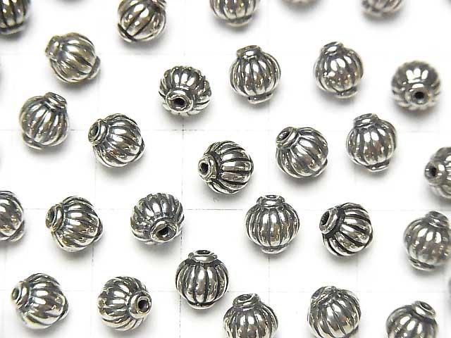 Silver 925 Design Beads 7x6x6mm 2pcs