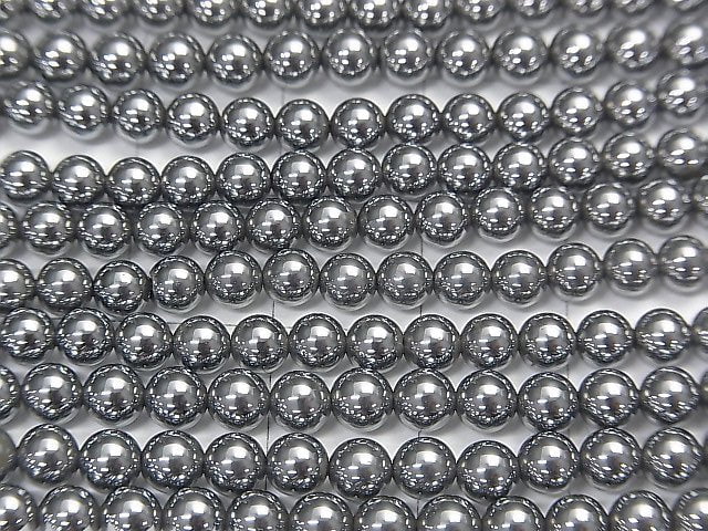Terahertz Round 4mm 1strand beads (aprx.15inch/38cm)