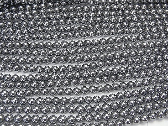 Terahertz Round 4mm 1strand beads (aprx.15inch/38cm)