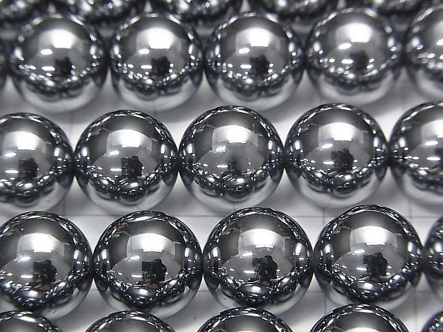 Terahertz Round 12mm half or 1strand beads (aprx.15inch/36cm)