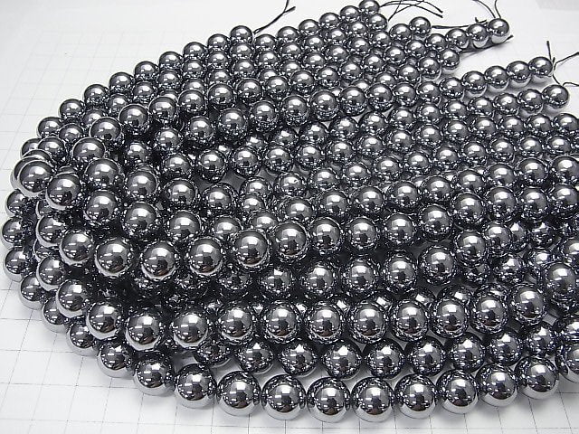Terahertz Round 12mm half or 1strand beads (aprx.15inch/36cm)