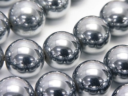 Round, Terahertz Gemstone Beads