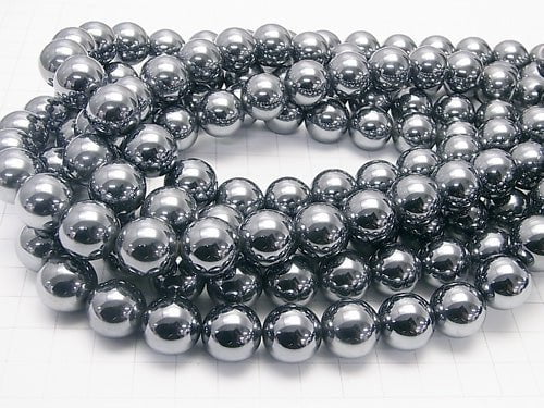 Terahertz Round 14mm half or 1strand beads (aprx.15inch/36cm)