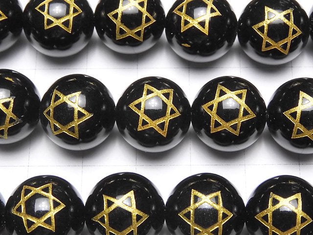 Gold! Six Comets Carving! Onyx Round 8mm, 10mm, 12mm, 14mm half or 1strand beads (aprx.15inch / 36cm)
