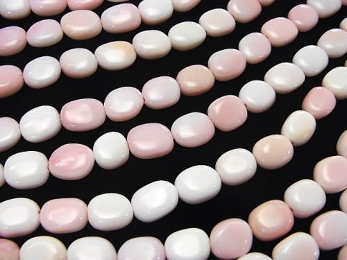 Queen Conch Shell AAA- Nugget 10x8x4mm 1/4 or 1strand beads (aprx.15inch/38cm)