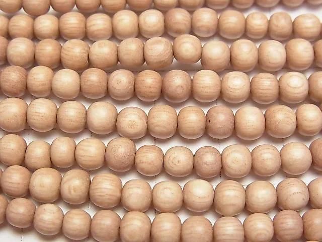 Rosewood Semi-Round 5mm 1-strand beads (approx. 15 inches/38 cm)