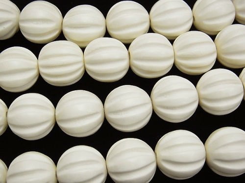 1strand $6.79! White Wood Carved Round 20mm 1strand (aprx.15inch / 38cm)