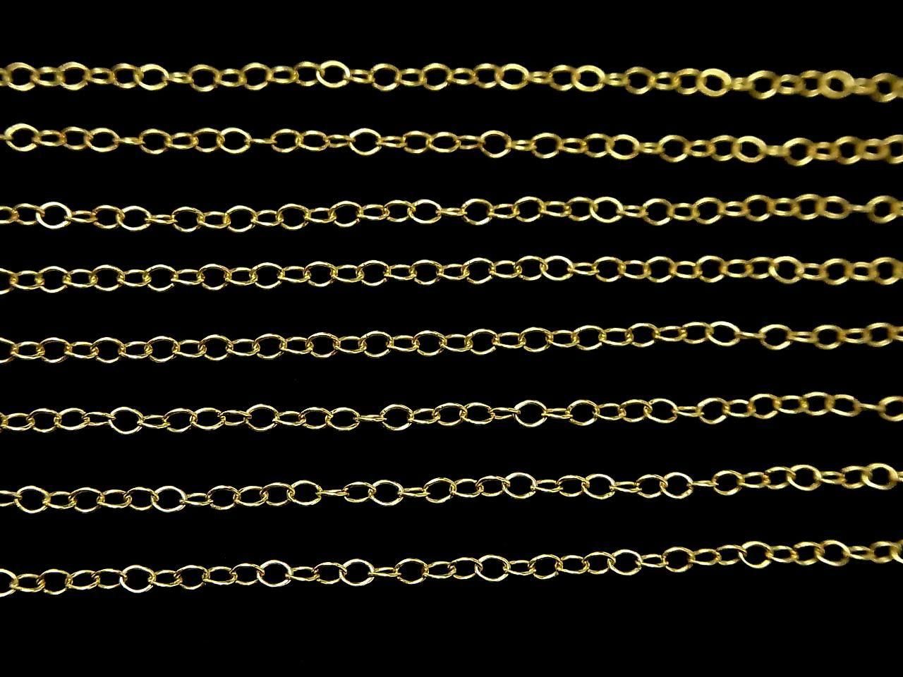 Silver 925 Long Cable Chain 1.8mm 18KGP 10cm
