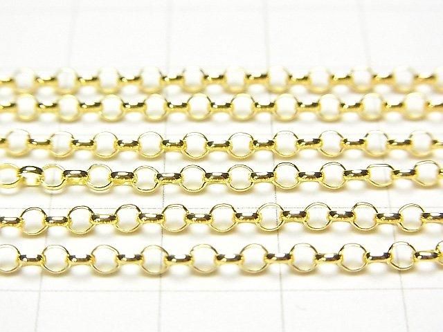 Silver925 Rolo Chain 2.5mm 18KGP 10cm