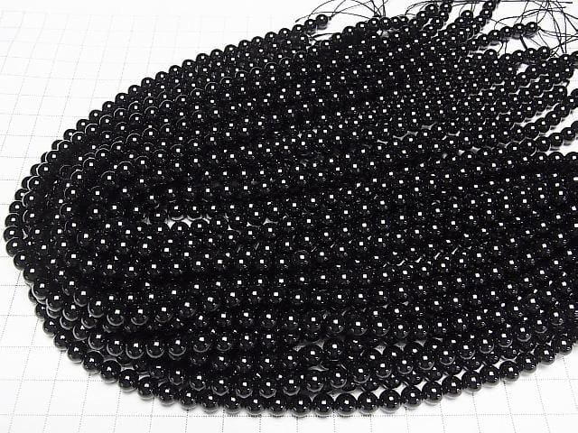 Quartz Morion de Russie AAA Rond 6mm demi ou 1 fil de perles (environ 15 pouces/36 cm)
