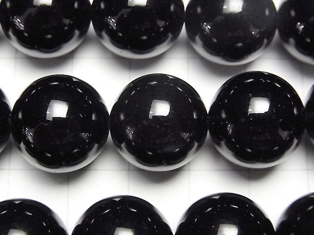 俄羅斯黑水晶 AAA 圓珠 16mm 1/4 或 1 串 (約 15 英吋/36 公分)