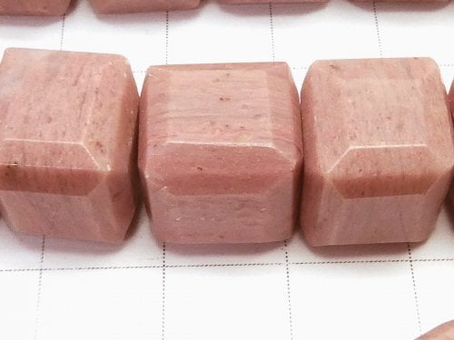 Siliceous Schist Cube Shape 12x12x12 half or 1strand beads (aprx.15inch/38cm)