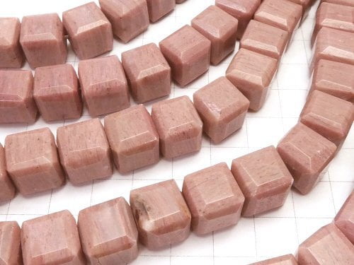 Siliceous Schist Cube Shape 12x12x12 half or 1strand beads (aprx.15inch/38cm)