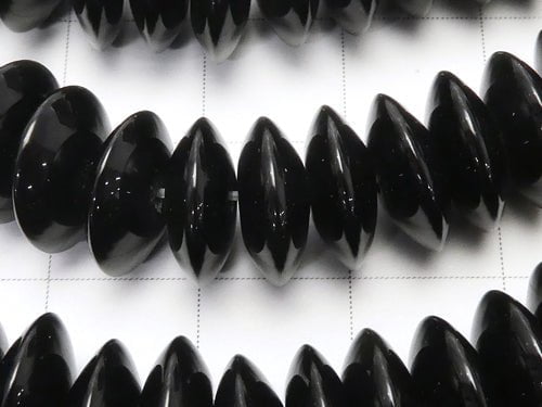 Onyx Rondelle 10x10x4mm half or 1strand beads (aprx.15inch/38cm)