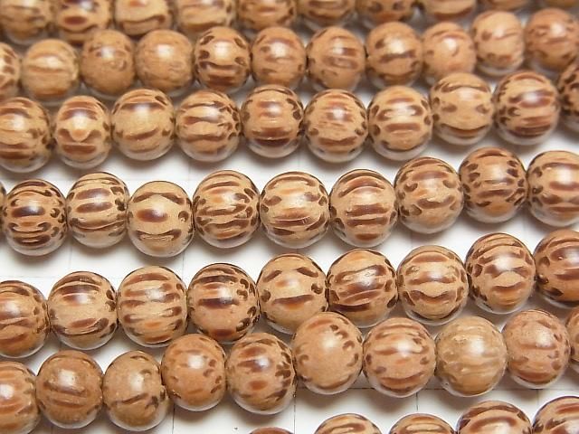 Wood Beads Round 6mm 1strand beads (aprx.15inch/38cm)